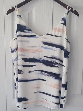 Willow & Thread Brushstroke Print Print Tank Top